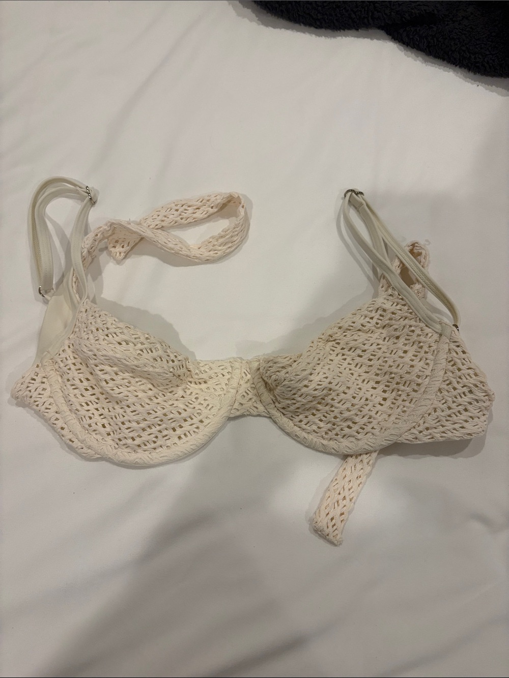 Palma Ivory Crochet bikini Top